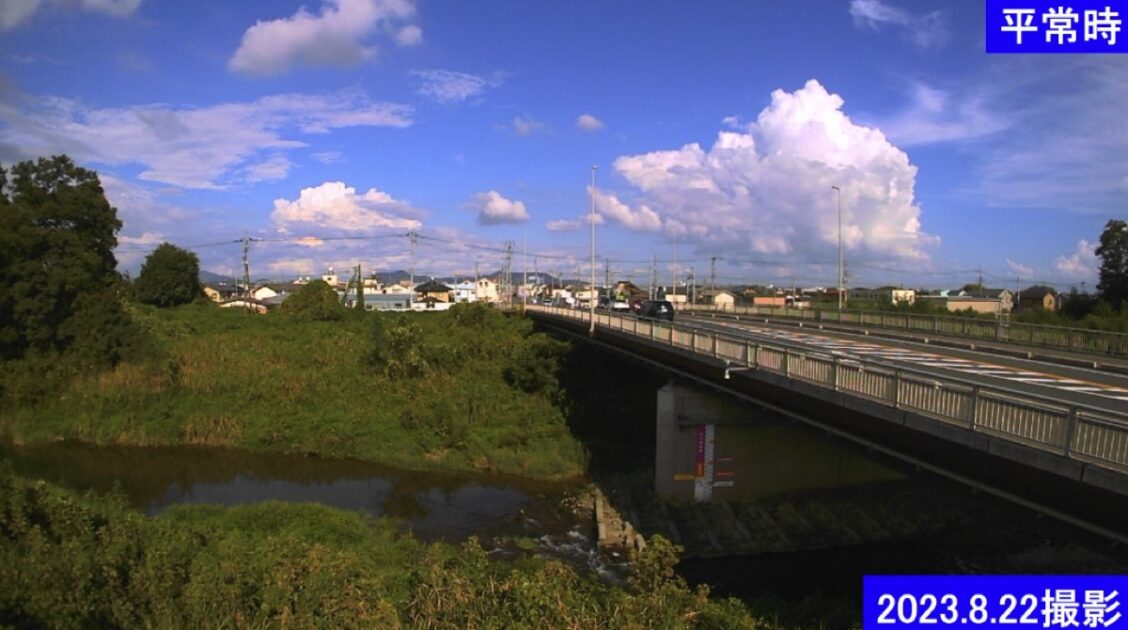 旗川・白旗橋 ライブカメラ/栃木県足利市