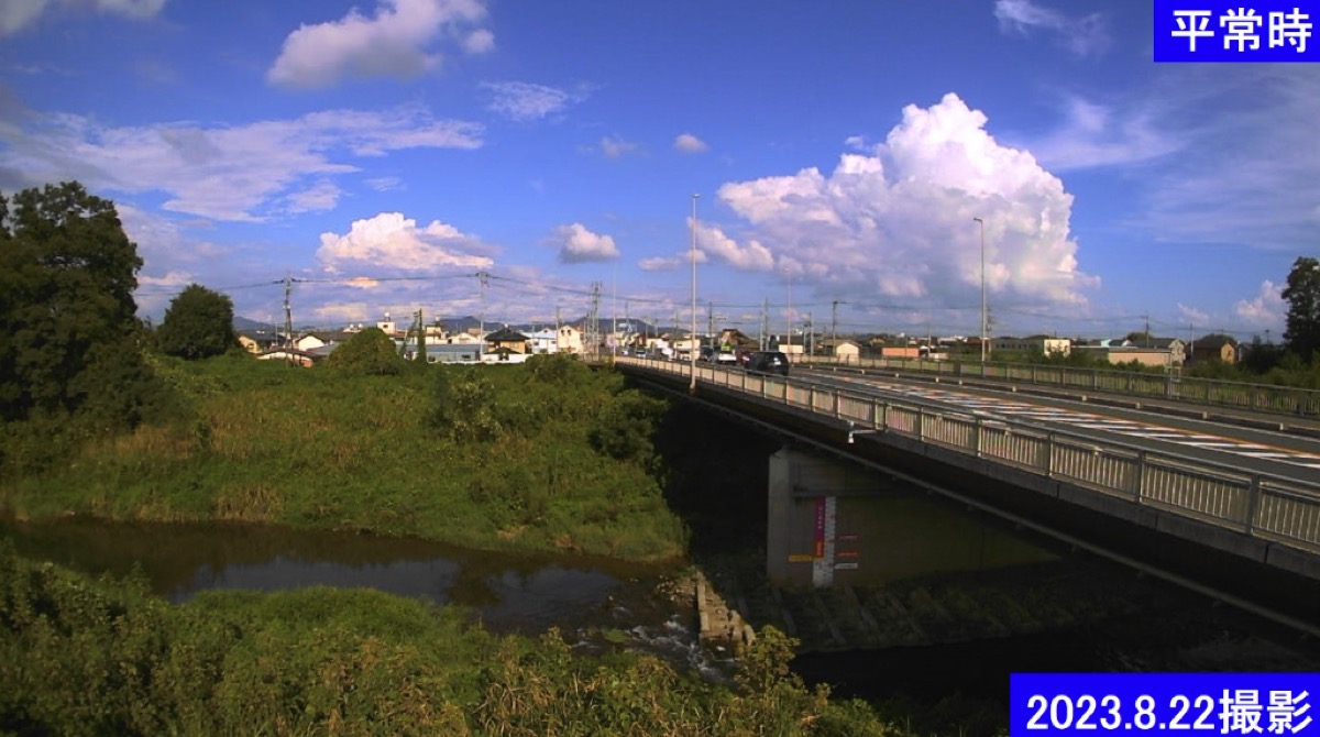 旗川・白旗橋 ライブカメラ/栃木県足利市