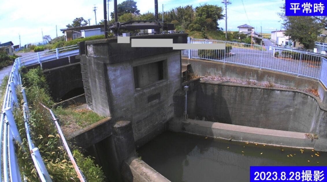 休泊川・0.1k利根川制水門 ライブカメラ/群馬県大泉町
