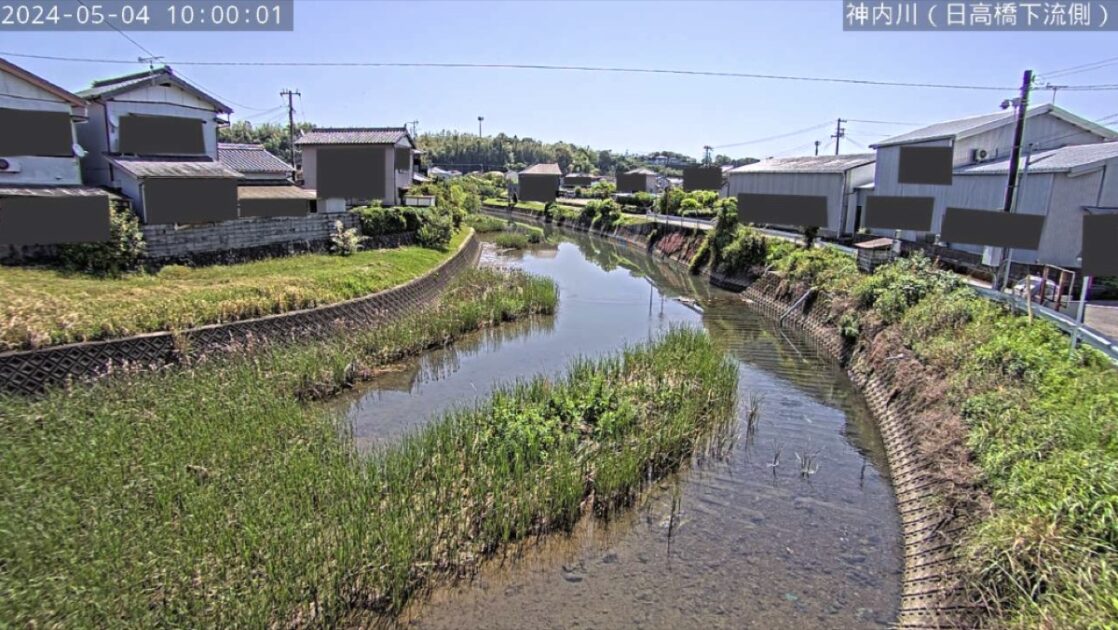 神内川・日高橋下流側 ライブカメラ/三重県紀宝町