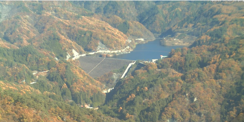 荒川ダムと能泉湖ライブカメラ/山梨県甲府市