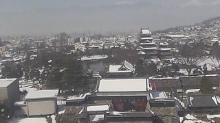 国宝 松本城ライブカメラ2と雨雲レーダー/長野県松本市