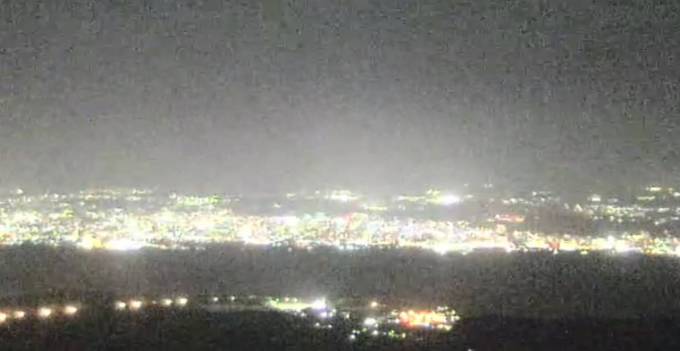 湯之平展望所からの街の様子 ライブカメラと雨雲レーダー/鹿児島県鹿児島市