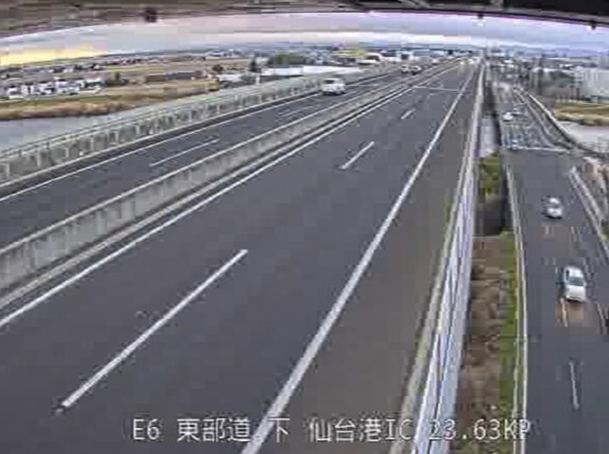 仙台東部道路・仙台港IC ライブカメラ/宮城県仙台市宮城野区