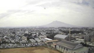 岩木山ライブカメラ２と雨雲レーダー/青森県弘前市