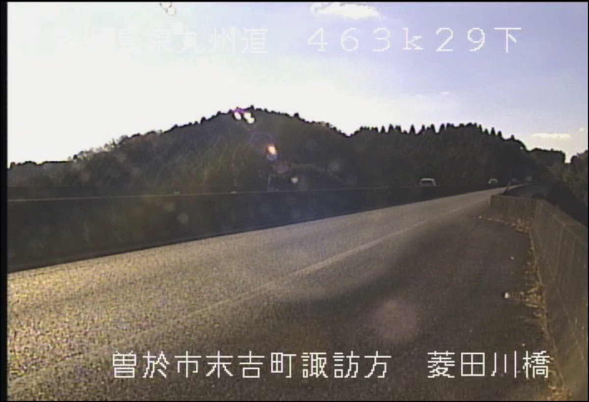 E78東九州自動車道・菱田川橋 ライブカメラ/鹿児島県曽於市
