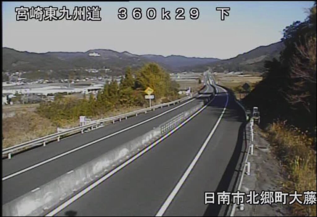 E78東九州自動車道・北郷町大藤 ライブカメラ/宮崎県日南市