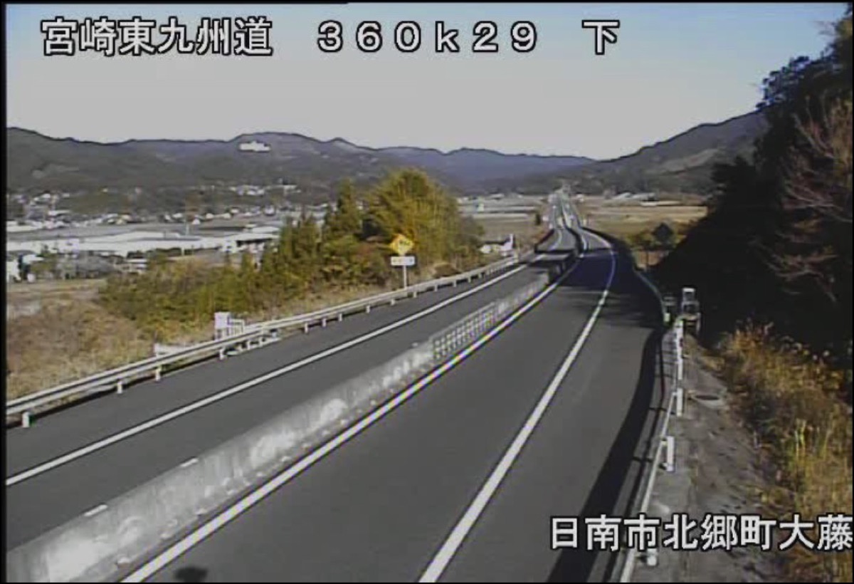 E78東九州自動車道・北郷町大藤 ライブカメラ/宮崎県日南市