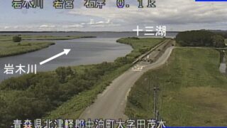 岩木川・若宮 ライブカメラと雨雲レーダー/青森県中泊町