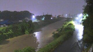 鹿化川・鹿化橋上流側 ライブカメラと雨雲レーダー/三重県四日市市
