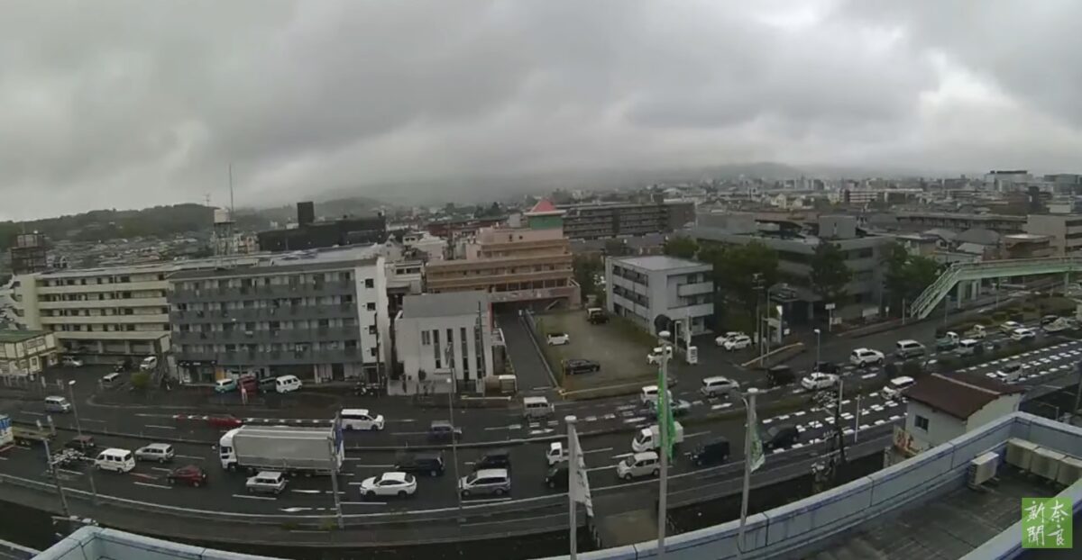 国道24号・奈良新聞屋上 ライブカメラと雨雲レーダー/奈良県奈良市