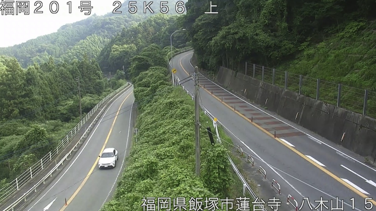 国道201号・蓮台寺 八木山15 ライブカメラ/福岡県飯塚市