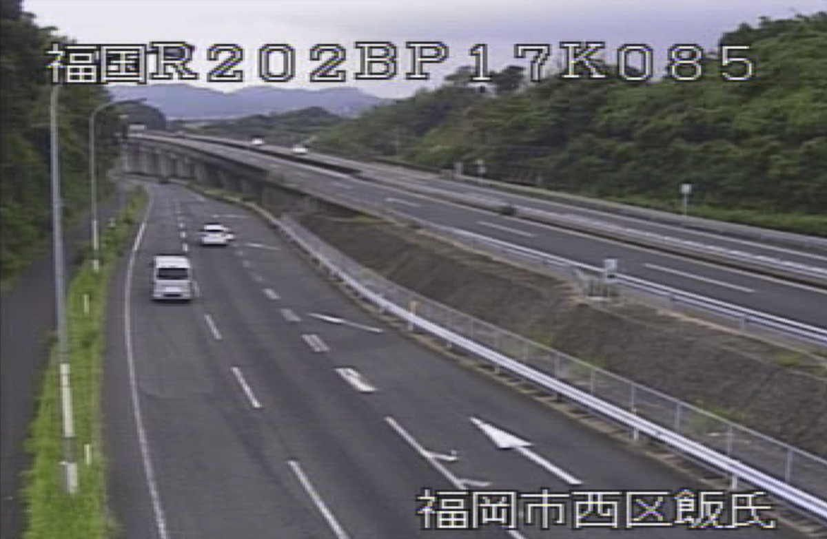 国道202号・西区飯氏 ライブカメラ/福岡県福岡市西区