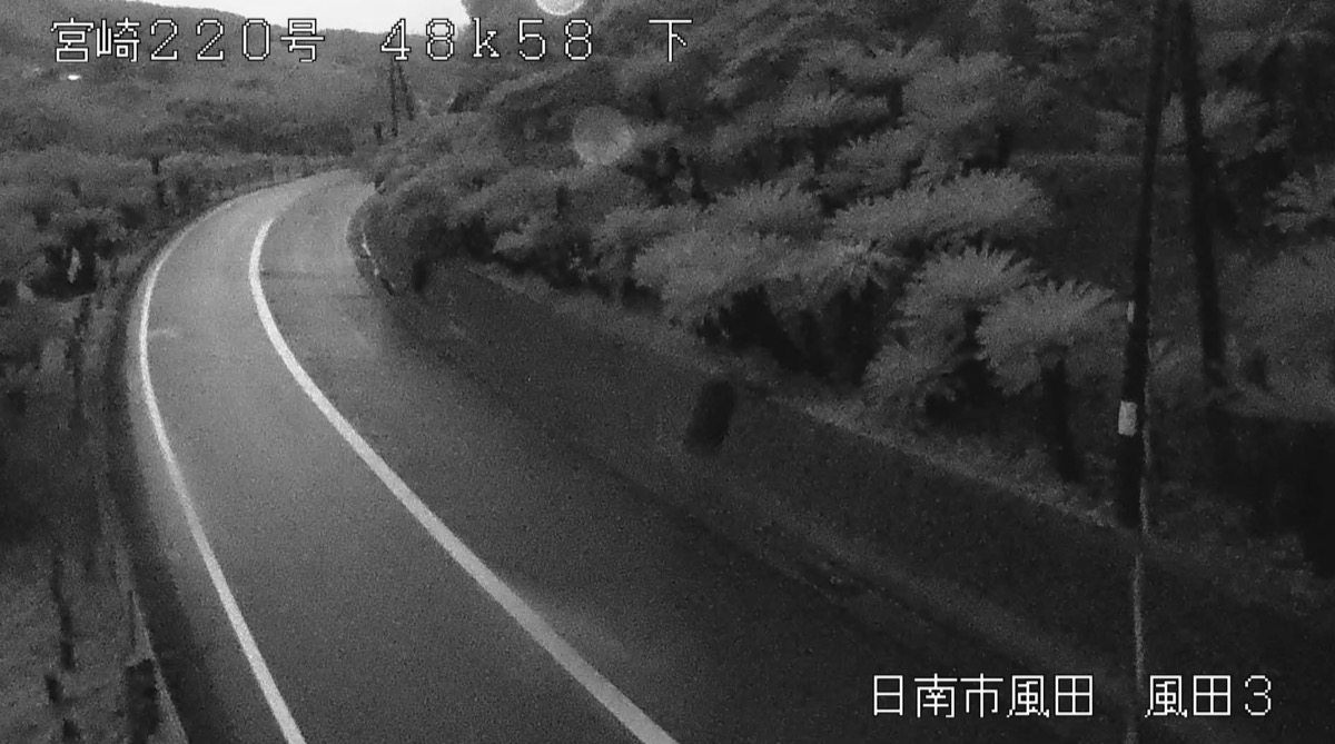 国道220号・日南市風田 ライブカメラ/宮崎県日南市