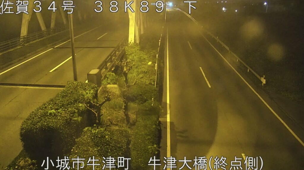 国道34号・牛津大橋(終点側) ライブカメラ/佐賀県小城市