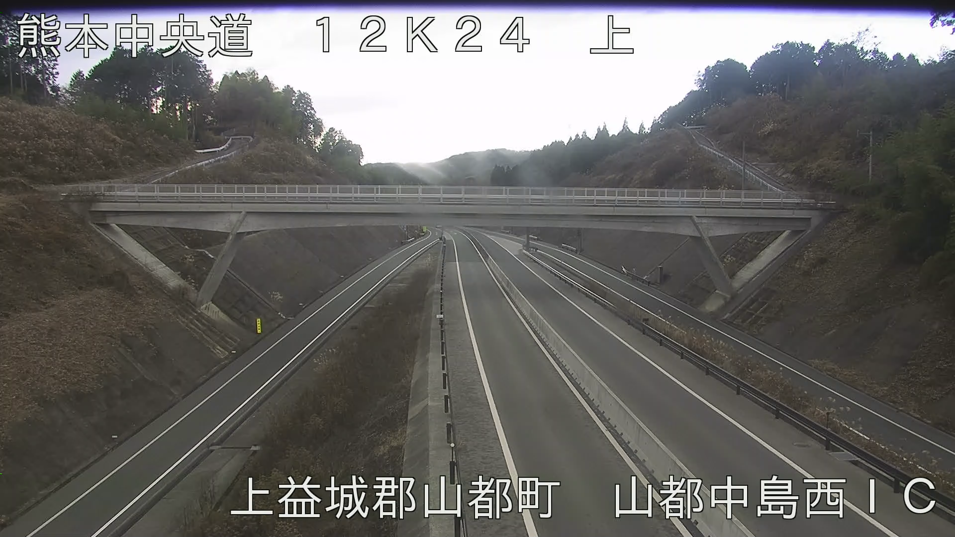 E77九州中央自動車道・山都中島西インターチェンジ ライブカメラ/熊本県山都町