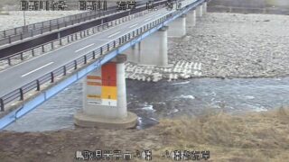 日野川・八幡橋ライブカメラと雨雲レーダー/鳥取県米子市八幡