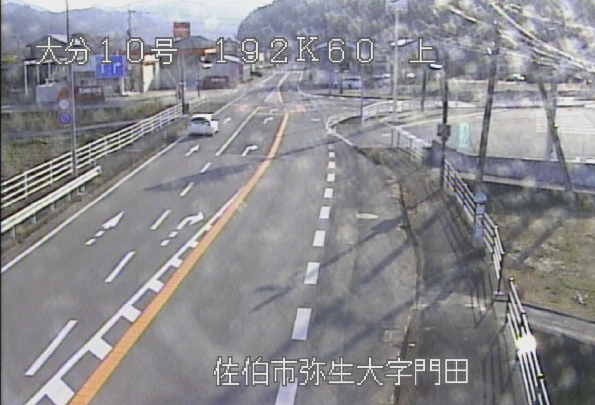 国道10号・弥生大字門田 ライブカメラ/大分県佐伯市