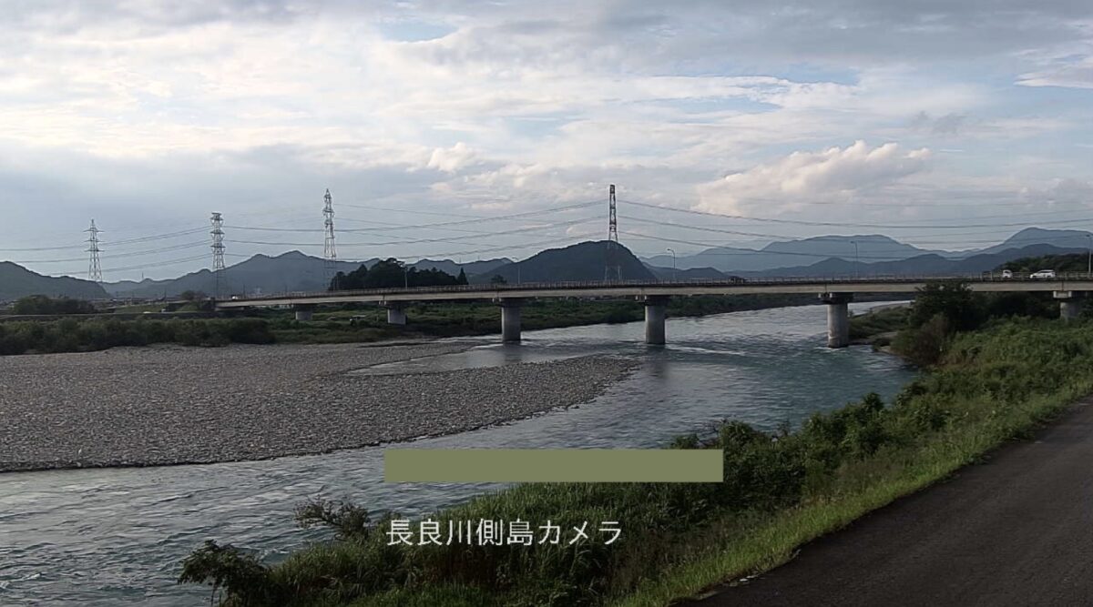 長良川・側島ライブカメラと雨雲レーダー/岐阜県関市側島