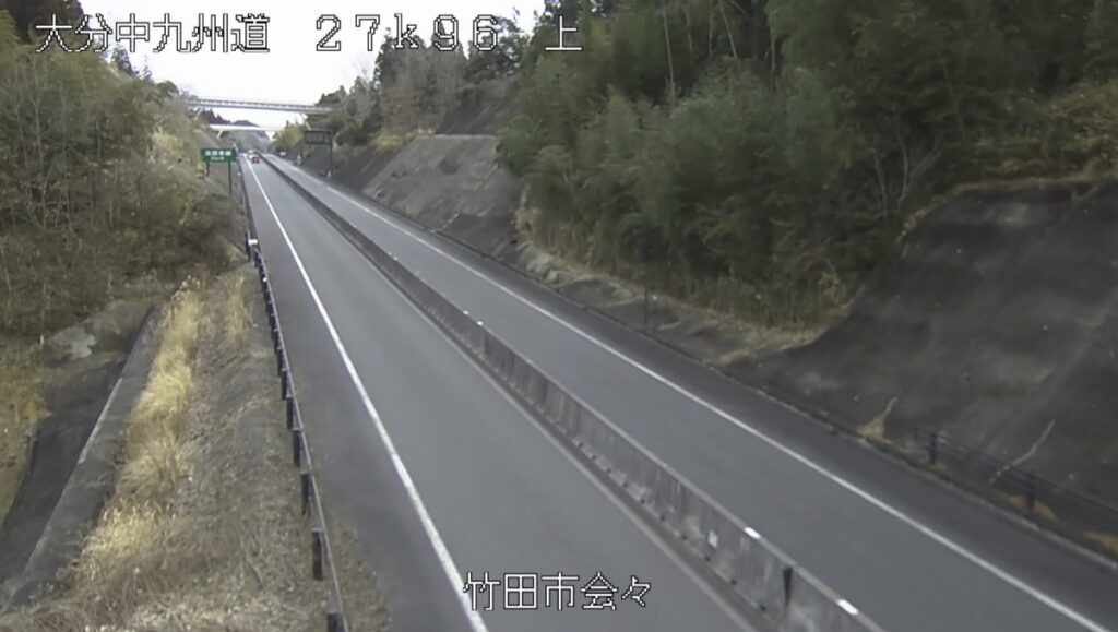中九州横断道路・竹田市会々 ライブカメラ/大分県竹田市