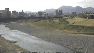 白川・竜神橋ライブカメラと雨雲レーダー/熊本県熊本市中央区