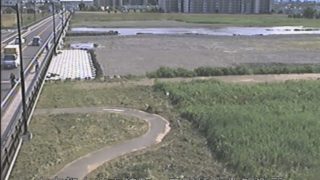 多摩川 ライブカメラ（日野橋水位観測所）と雨雲レーダー/東京都立川市