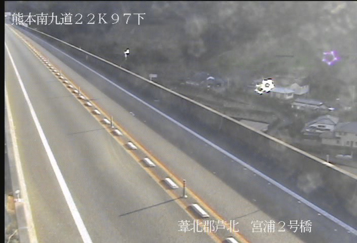 E3A南九州自動車道・宮浦2号橋 ライブカメラ/熊本県芦北町
