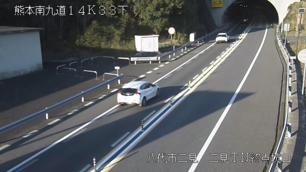 E3A南九州自動車道・二見トンネル ライブカメラ/熊本県八代市