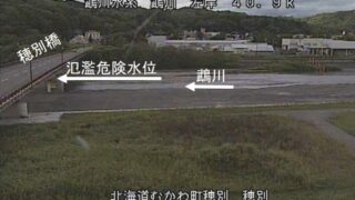 鵡川・穂別橋 ライブカメラと雨雲レーダー/北海道むかわ町