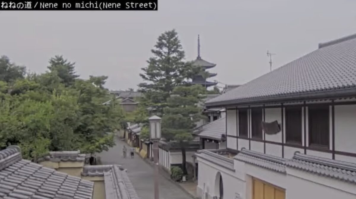 ねねの道 ライブカメラと雨雲レーダー/京都府京都市東山区