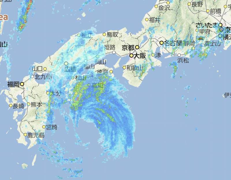 雨雲レーダー