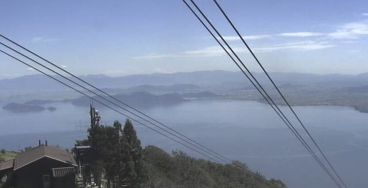 打見山から見える琵琶湖ライブカメラ/滋賀県大津市