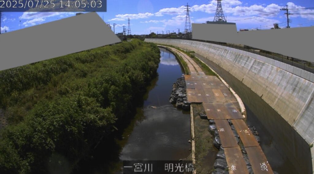 一宮川・明光橋 ライブカメラ/千葉県茂原市
