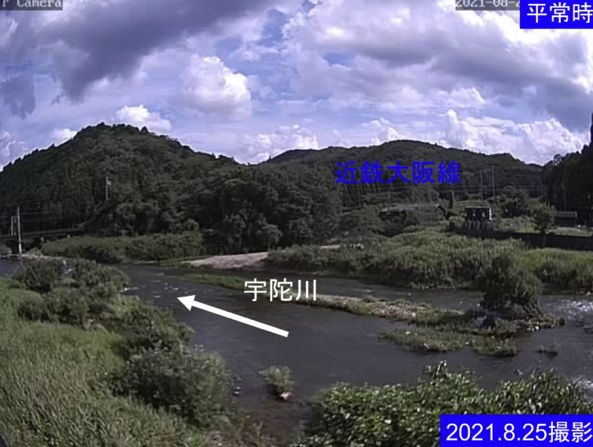 宇陀川・阿清水橋1 ライブカメラ/三重県名張市